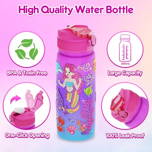 69% Off Mocoosy Unicorn Water Bottle with Stickers for Girls - Image 3