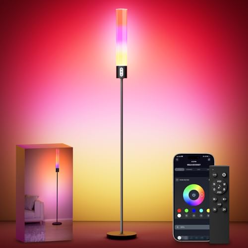 50% Off luckystyle Smart RGBICW Floor Lamp with Music Sync