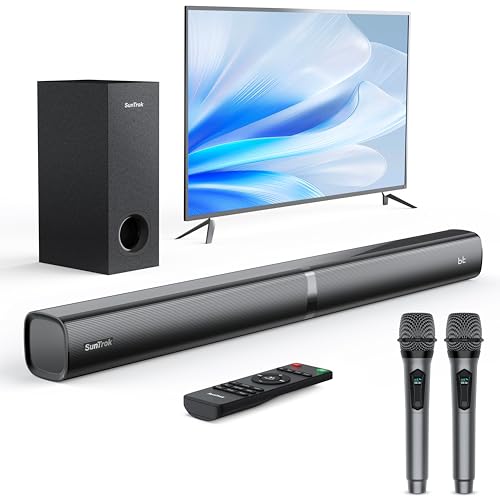 50% Off SunTrok Karaoke Soundbar with Wireless Mics - Image 1