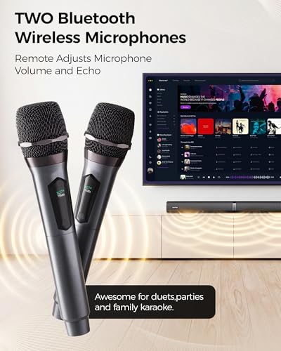 50% Off SunTrok Karaoke Soundbar with Wireless Mics - Image 5