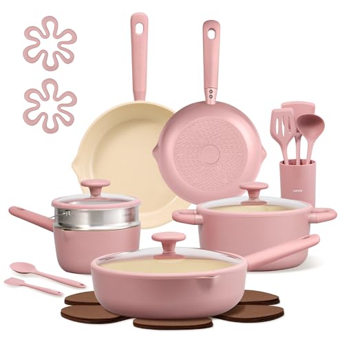 Save 38% on CAROTE 21-Piece Nonstick Ceramic Cookware Set - Image 1