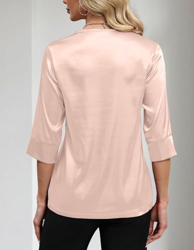 Save 47% on Women's Silk Satin V-Neck Tops with Code - Image 2