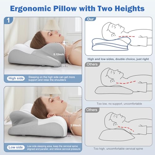 Save 37% on Cooling Cervical Neck Pillow for Pain Relief - Image 5