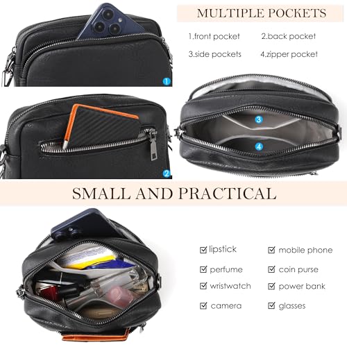 Save 40% on TANTOMI Vegan Leather Crossbody Bag for Women - Image 6