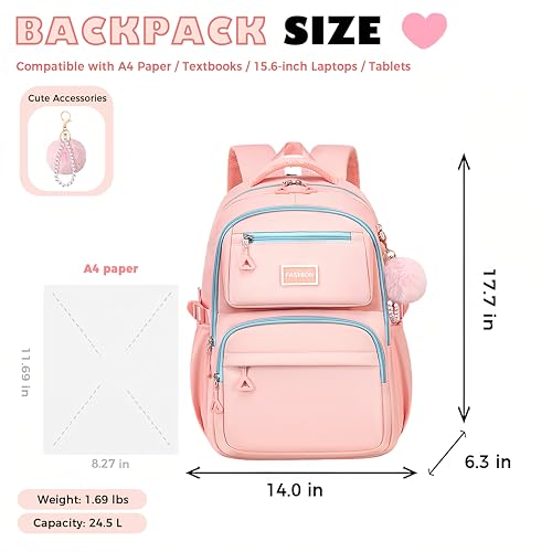Save 63% on Cute Pink Backpack for School & College - Image 2