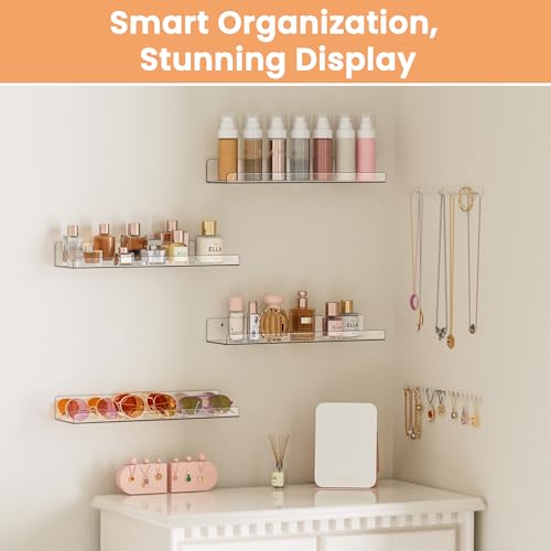 Clear Acrylic Floating Shelves 4-Pack - 50% Off - Image 4