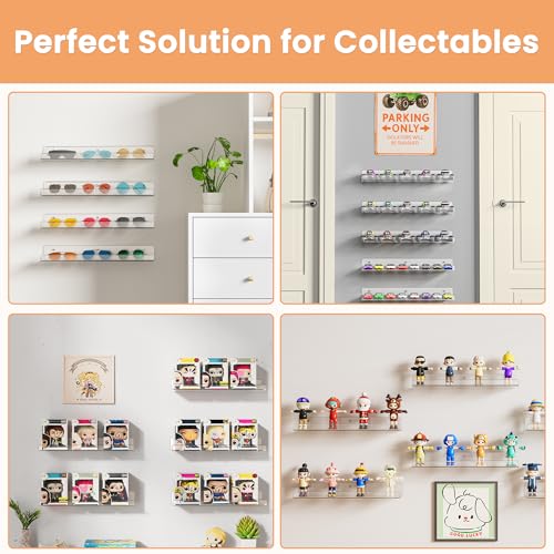 Clear Acrylic Floating Shelves 4-Pack - 50% Off - Image 5