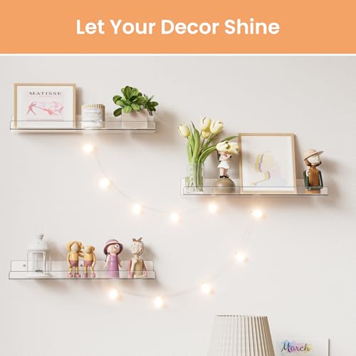 Clear Acrylic Floating Shelves 4-Pack - 50% Off - Image 6