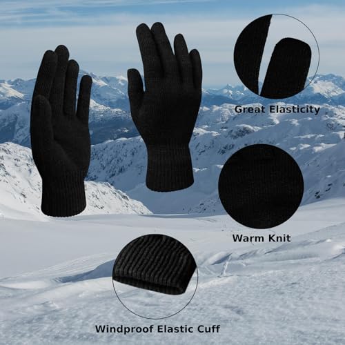 Save 57% on 6 Pairs of Warm Winter Knit Gloves - Image 3