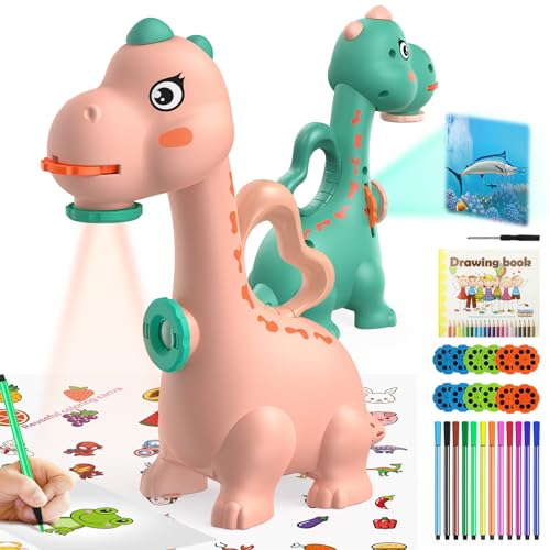 Save 50% on KETIEE Dinosaur Drawing Projector Toy for Kids - Image 1