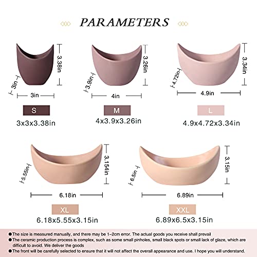 Notakia Lotus Salad Bowls - 5-Pack Ceramic Set - Image 5