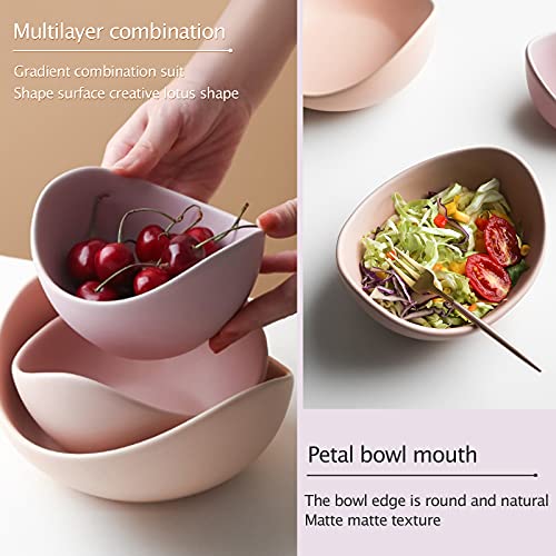 Notakia Lotus Salad Bowls - 5-Pack Ceramic Set - Image 6