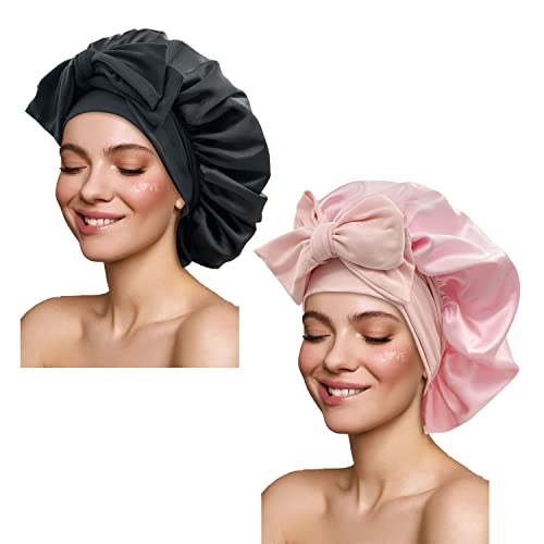 50% Off Satin Silk Sleep Bonnet for Curly & Long Hair - Image 1