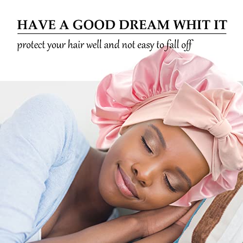 50% Off Satin Silk Sleep Bonnet for Curly & Long Hair - Image 2