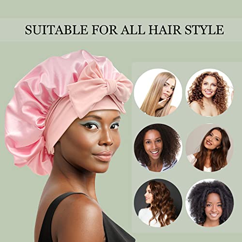50% Off Satin Silk Sleep Bonnet for Curly & Long Hair - Image 4