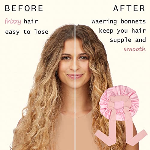 50% Off Satin Silk Sleep Bonnet for Curly & Long Hair - Image 6