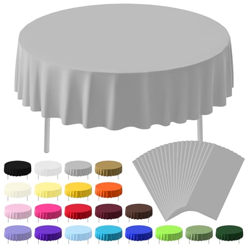 Save 50% on 20-Pack Disposable Plastic Tablecloths - Image 1