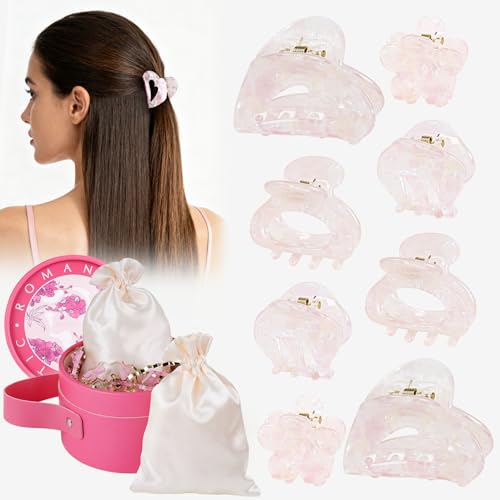 50% Off TOCESS 8-Pack Small Floral Hair Clips for Women - Image 1