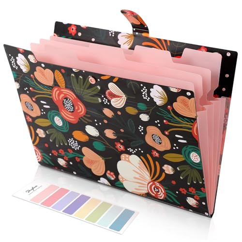 40% Off SKYDUE Floral Expanding File Folder with 5 Pockets - Image 1