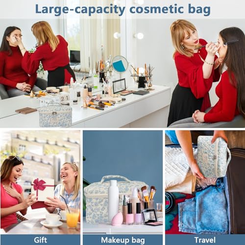 Save 38% on Gosect Floral Makeup Bag for Travel - Image 6