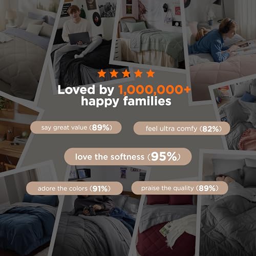 Save on Bedsure Queen 7-Piece Reversible Bed in a Bag Set - Image 5