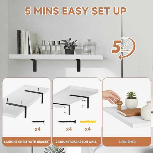 Save 54% on Duvique Floating Shelves Set of 3 - Image 2