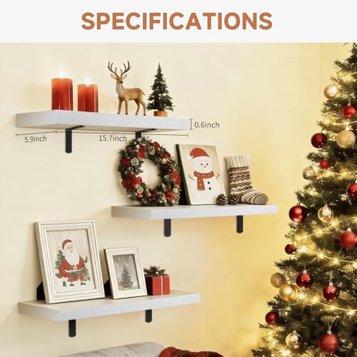 Save 54% on Duvique Floating Shelves Set of 3 - Image 3