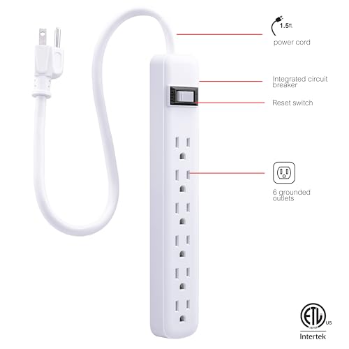 Save 39% on GE 6-Outlet Power Strip 2-Pack - Image 2