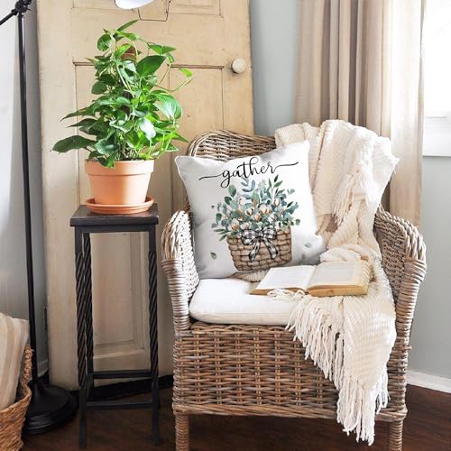 50% Off DFXSZ Farmhouse Eucalyptus Pillow Covers Set of 4 - Image 2