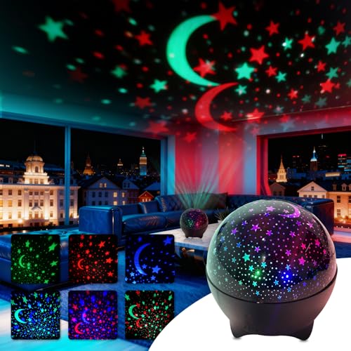 20% Off MAXROCK Star & Moon Galaxy Projector Night Light - Image 1