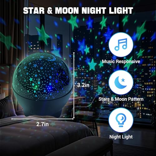 20% Off MAXROCK Star & Moon Galaxy Projector Night Light - Image 6