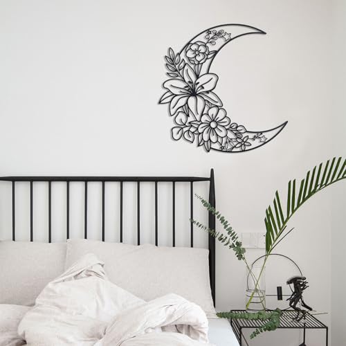 50% Off OYEFLY Boho Floral Moon Wall Art Decor - Image 7