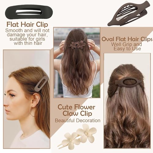 50% Off Lahnie 8-Pack Flat Hair Clips for Women - Image 4