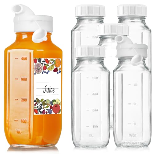 Save 33% on 6-Pack Glass Juice Bottles with Pour Spouts - Image 1