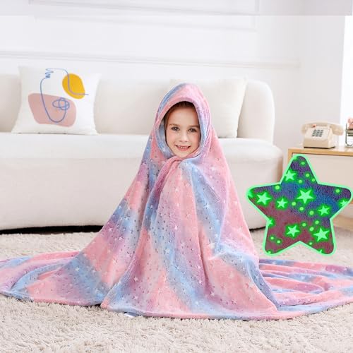 20% Off Softan Glow-in-the-Dark Kids Star Throw Blanket - Image 1