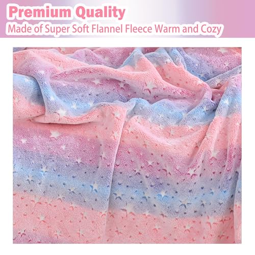 20% Off Softan Glow-in-the-Dark Kids Star Throw Blanket - Image 3