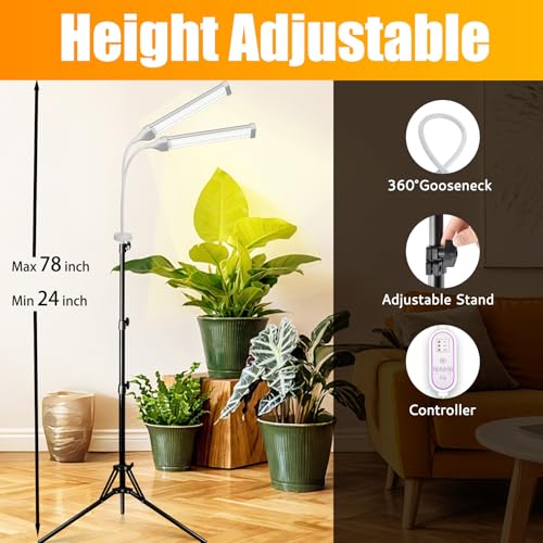 38% Off Secefeao 210 LED Grow Light with Timer & Stand - Image 4