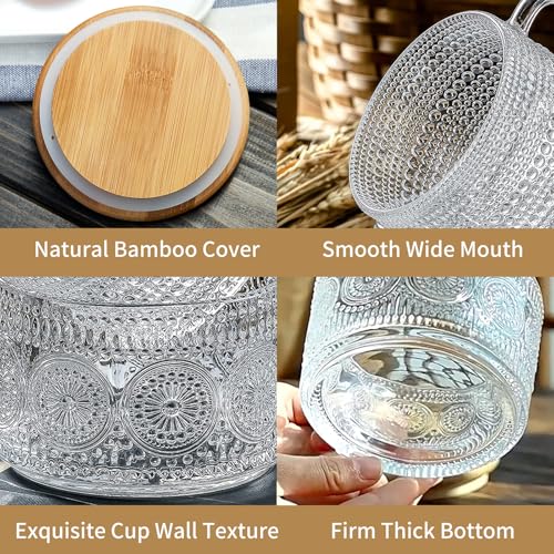 57% Off DOPUDO Vintage Glass Coffee Mugs with Lids & Spoons - Image 3