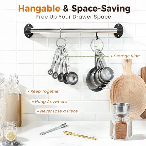 50% Off Stainless Steel Measuring Cups & Spoons Set - Image 5