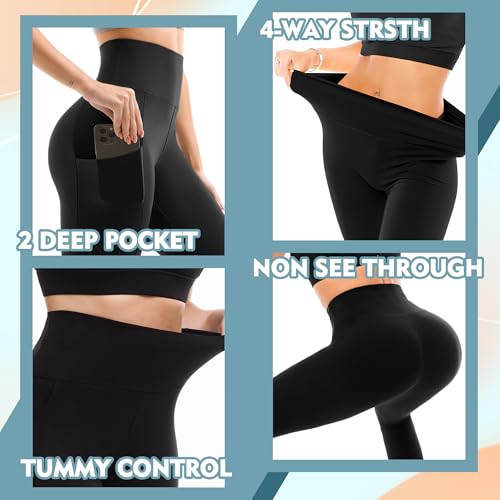 Save 36% on SINOPHANT High Waisted Leggings with Pockets - Image 4