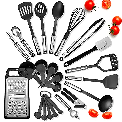 45% Off 24-Piece Kitchen Utensil Set with Stainless Steel Handles - Image 1