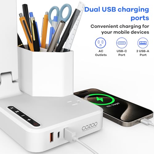 50% Off COZOO Multi-Function LED Desk Lamp with USB Ports - Image 3