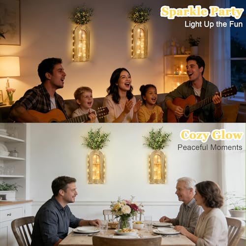 Save 29% on HOMECOR Hanging Wooden Vase Wall Decor Set - Image 6