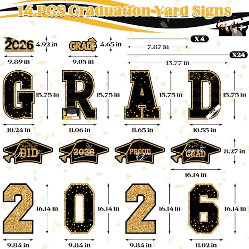 40% Off HOVACY Graduation Yard Signs for Class of 2026 - Image 2