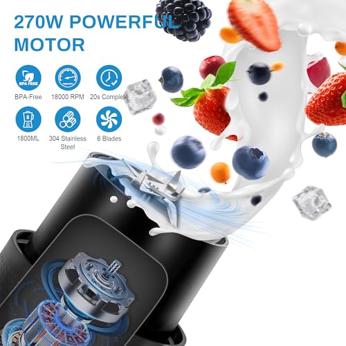 50% Off Portable Blender for Smoothies & Shakes - Image 3