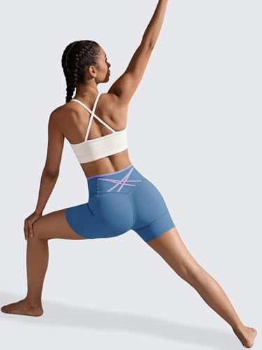 50% Off Aoysky Women's Color Block Workout Biker Shorts - Image 5