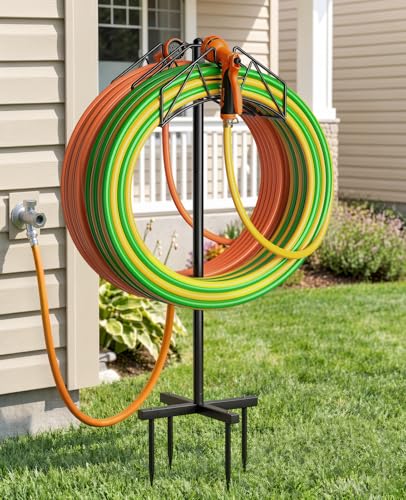 50% Off Heavy Duty Double-Sided Garden Hose Holder Stand - Image 1
