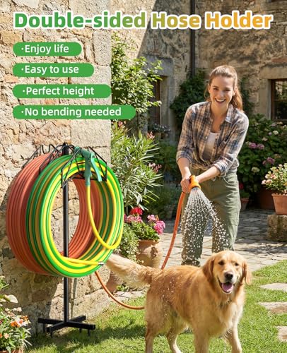 50% Off Heavy Duty Double-Sided Garden Hose Holder Stand - Image 2