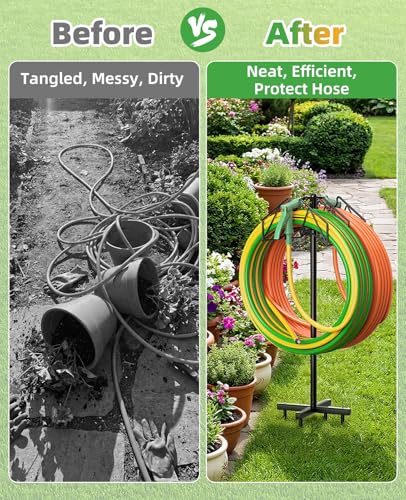 50% Off Heavy Duty Double-Sided Garden Hose Holder Stand - Image 4