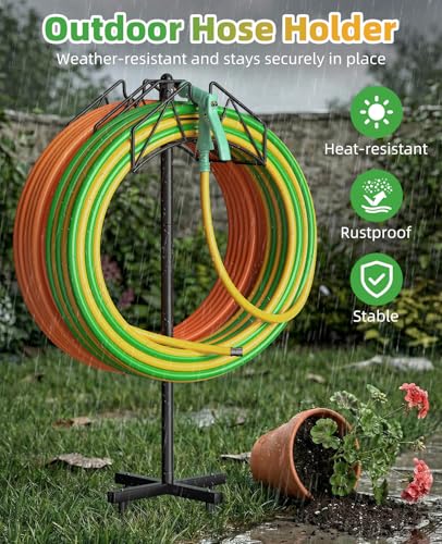 50% Off Heavy Duty Double-Sided Garden Hose Holder Stand - Image 5